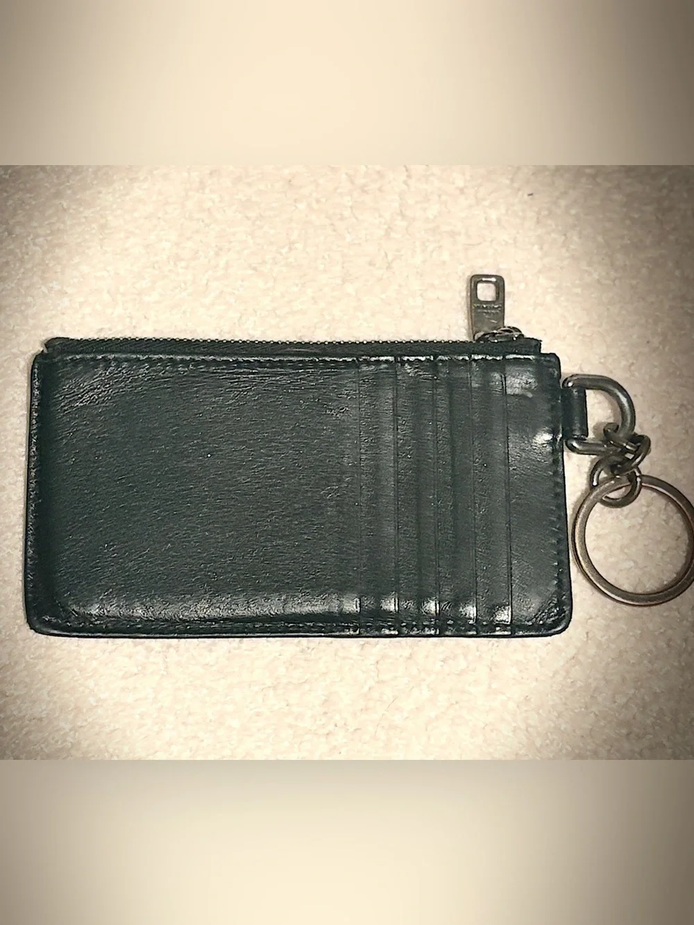Dolce & Gabbana Black Leather Logo Key & Card Holder